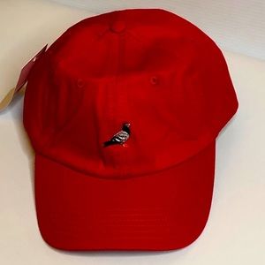 Staple Pigeon Mens Adjustable Red 6 Panel Hat Cap